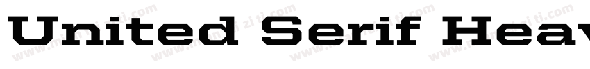 United Serif Heavy S字体转换